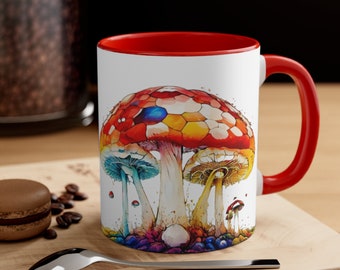 Mushroom 11oz Coffee Mug | Drinking Mug, Travel Mug, Nature Enthusiasts, Mushroom Lover, Garden Gifts, Colleague Gift, Mug Gift