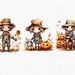 Cute Halloween Scarecrow PNG Clipart - Watercolor Clip Art Bundle ...