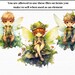 Garden Pixies / Fairy Watercolor Png Clipart Bundle 24 Individual ...