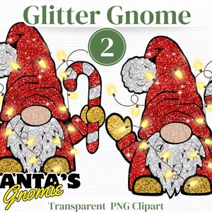 Christmas Gnome Png Clipart POD Products - Paquete Christmas Troll- Para invitaciones, o sublimar en tazas / vasos / adornos, etc.