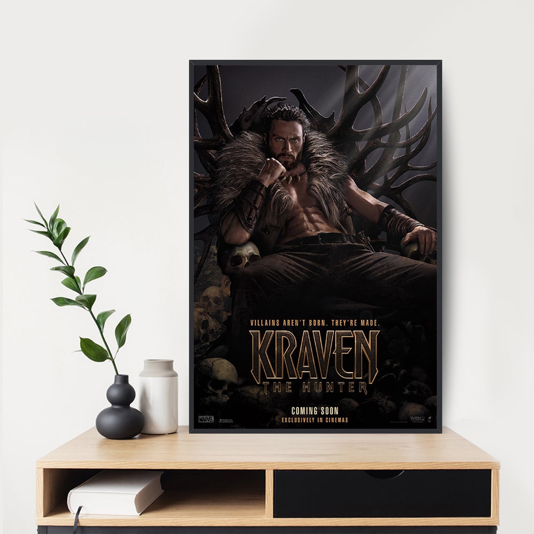 Kraven the Hunter 2024 Movie Poster Art Movie Wall Room Decor Etsy