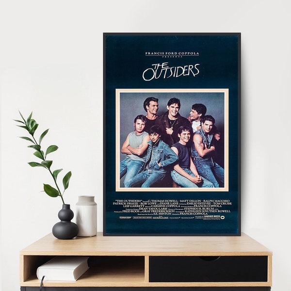 The Outsiders 1983  Movie Poster Art  Room Wall  Decor Canvas Poster Gift