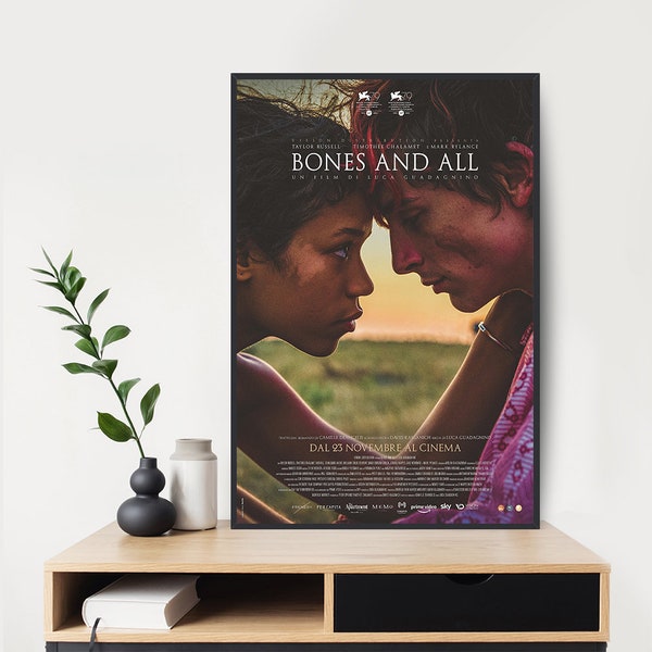 Bones And All  Movie Poster Print  Movie Poster  Unframed Canvas Prints Timothee Chalamet Poster
