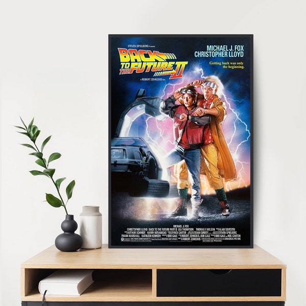 Back To The Future  Classic Movie Poster  Art Room Decor Canvas Poster