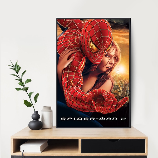 Spiderman 2  Movie Poster  Art Room Decor Canvas Poster