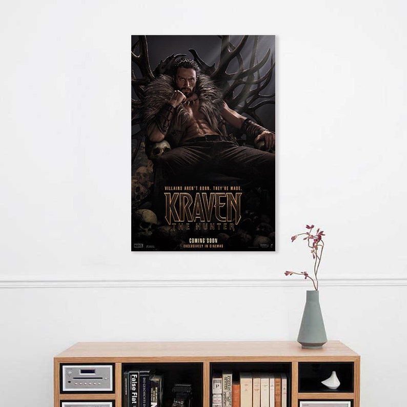 Kraven the Hunter 2024 Movie Poster Art Movie Wall Room Decor Etsy