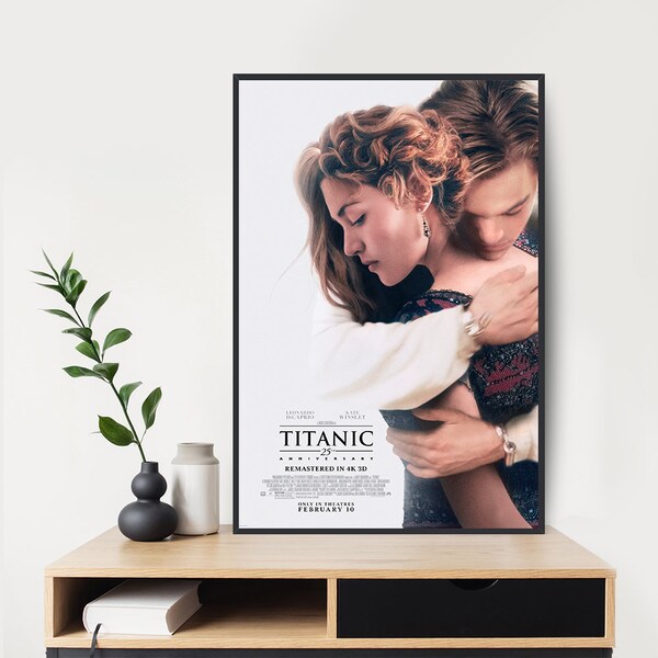 Affiche du film Titanic, art mural, décoration de chambre, affiche en toile, cadeau