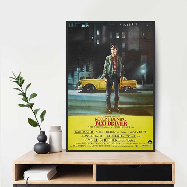 Taxi Driver Movie Poster Room Decor Canvas Poster Gift For Her