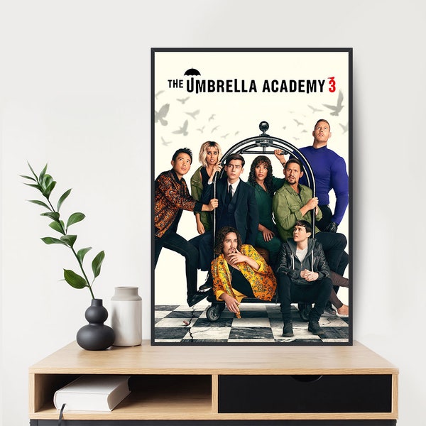 The Umbrella Academy Movie Poster Movie Poster Art Movie Wall Room Decor Canvas Borderless Poster