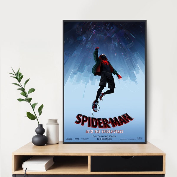 Spider-Man: Into the Spider-Verse  Movie Poster Art Silk Canvas Room Decor Poster