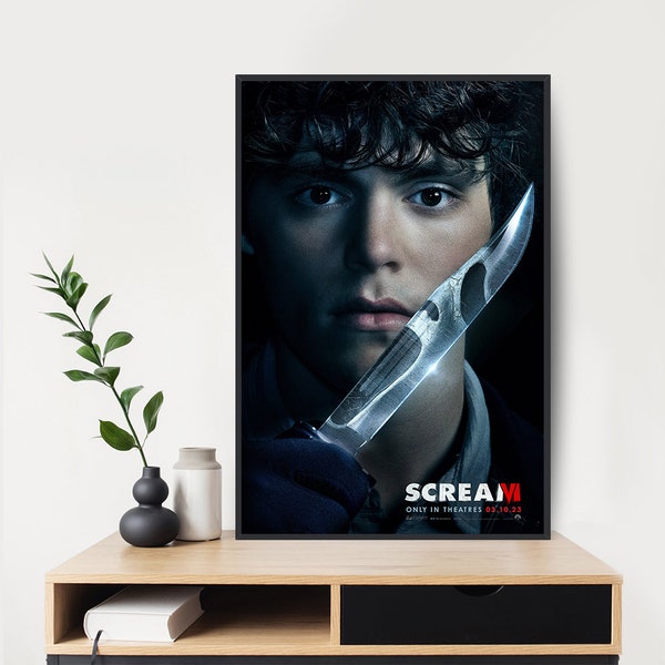 Scream 6 2023 Movie Poster  Art Movie Wall Room Decor Canvas JACK CHAMPION Poster