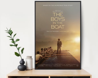 The Boys in the Boat  2023 Movie Poster  Art  Room Wall  Decor Canvas Poster Gift