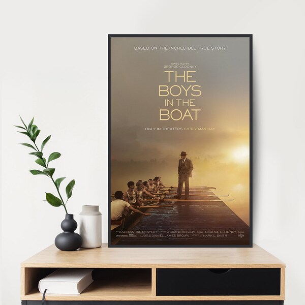 The Boys in the Boat  2023 Movie Poster  Art  Room Wall  Decor Canvas Poster Gift