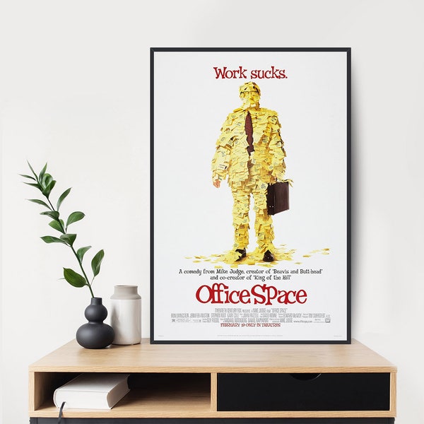Office Space 1999 Movie Poster Film Print Wall Art Print HD Painting Room Decoration Poster
