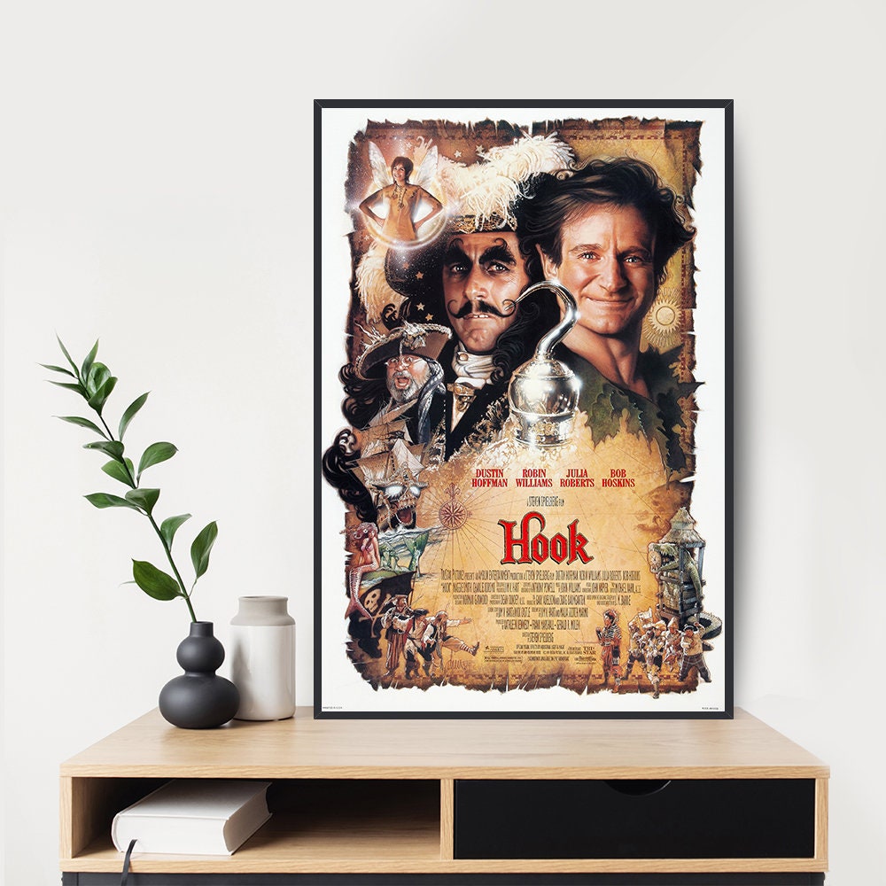 HOOK 1991 ROBIN WILLIAMS Steven Spielberg ORIGINAL One Sheet Movie Poster  VGEX