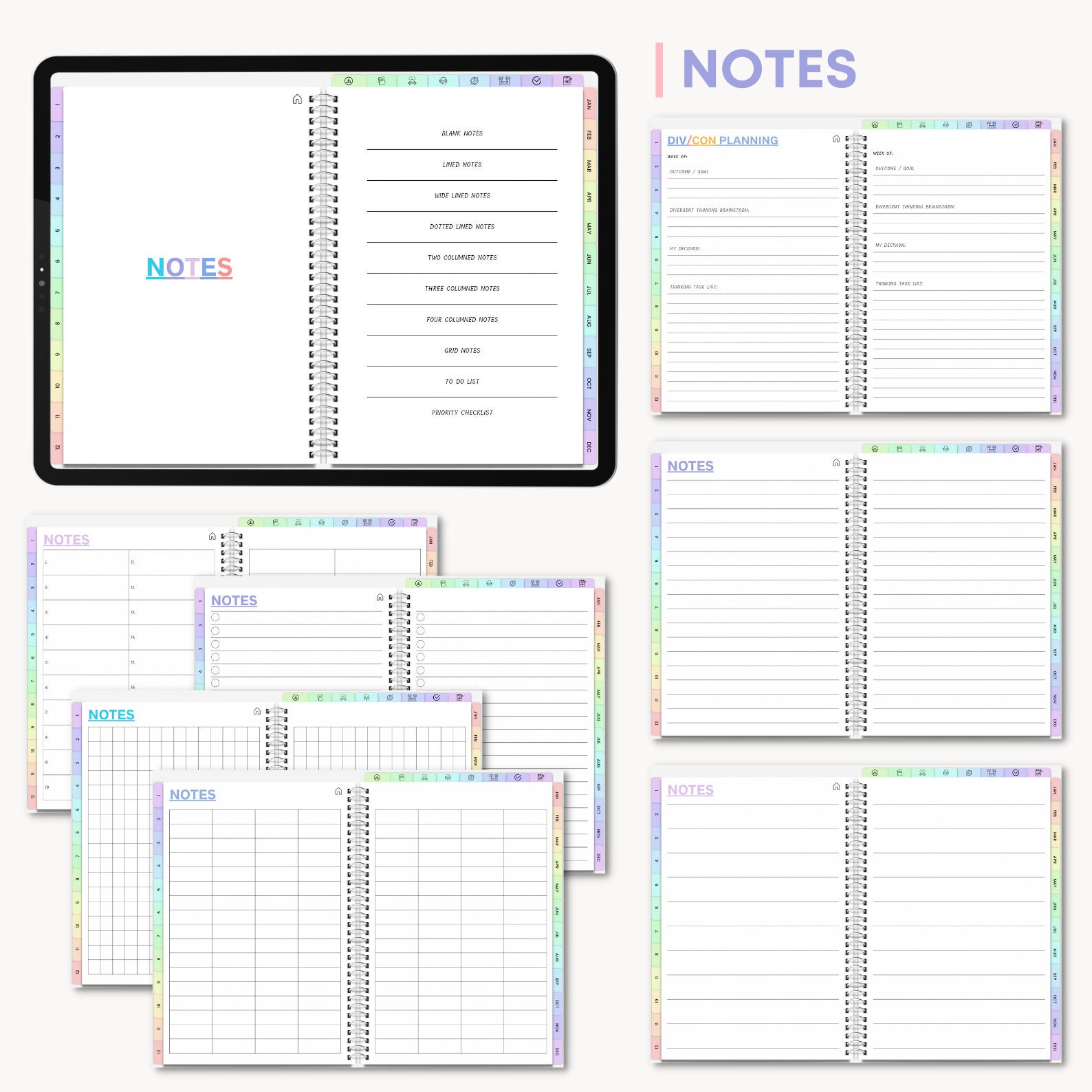 ADHD Digital Planner, Undated Planner, iPad Planner, Adult ADHD Planner ...