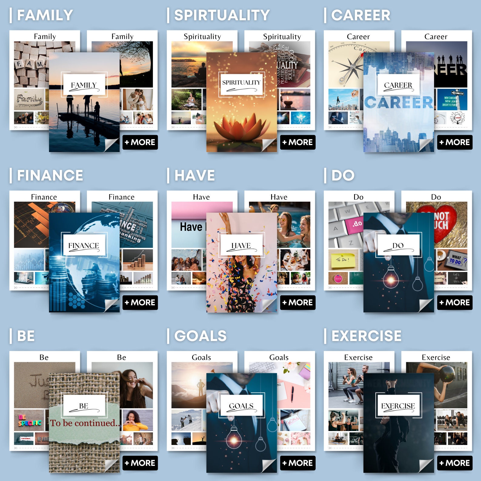 Ultimate Vision Board Kit Bundle 2024 | Vision Board Printable | Law of ...