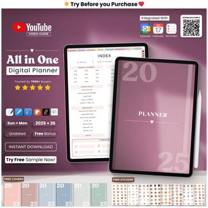 Planificador digital para TDAH, planificador GoodNotes, planificador digital sin fecha, planificador para TDAH, planificador para iPad, planificador para TDAH para adultos, planificador diario y semanal para TDAH