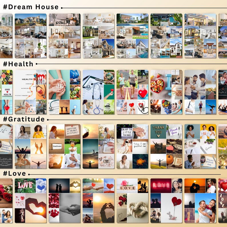 2025 Vision Board Kit Printable | Digital Vision Board With ...