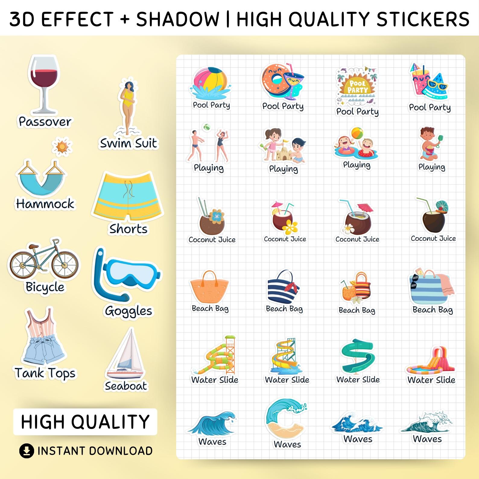 July 2024 Digital Stickers for Goodnotes, July Goodnotes Monthly ...