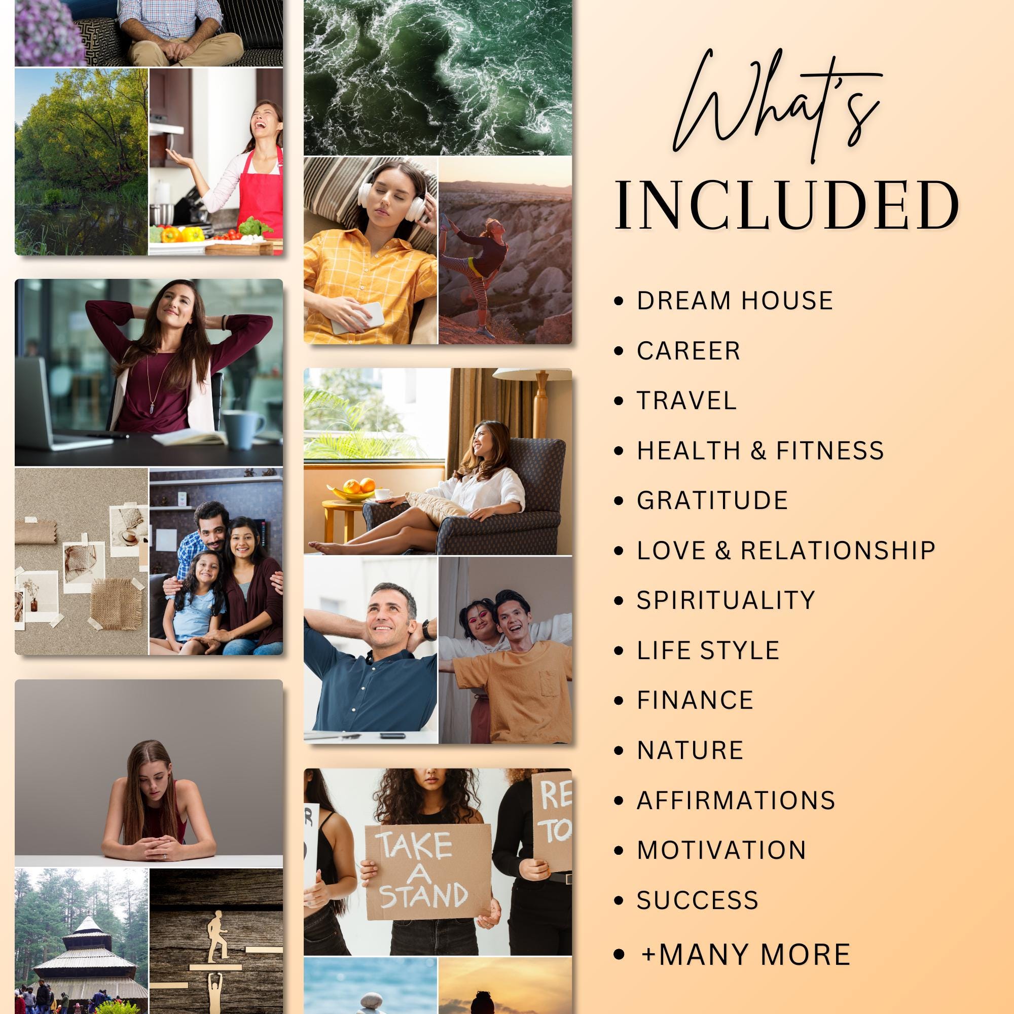 Ultimate Vision Board Kit Bundle 2024 | Vision Board Printable | Law of ...