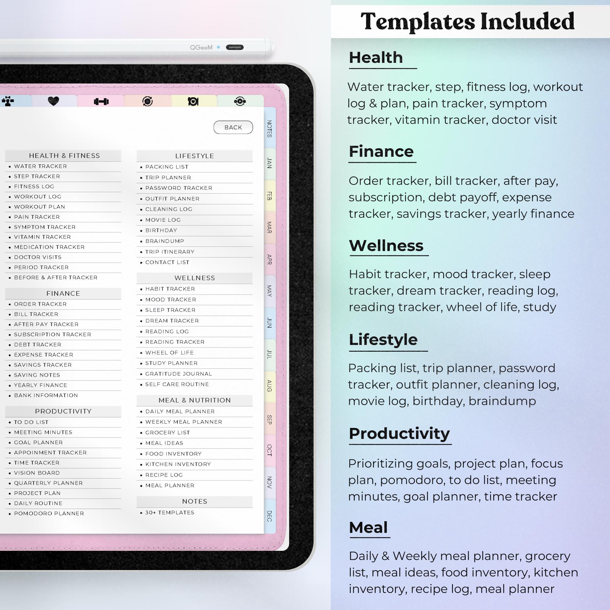All in One Digital Planner 2025 2026 2027, Digital Planner, Digital ...