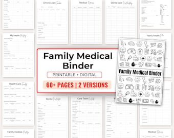 Emergency Binder Printable | End of Life Planner | Family Survival Binder | In Case of Emergency Planner | Death Binder | Disaster Planner