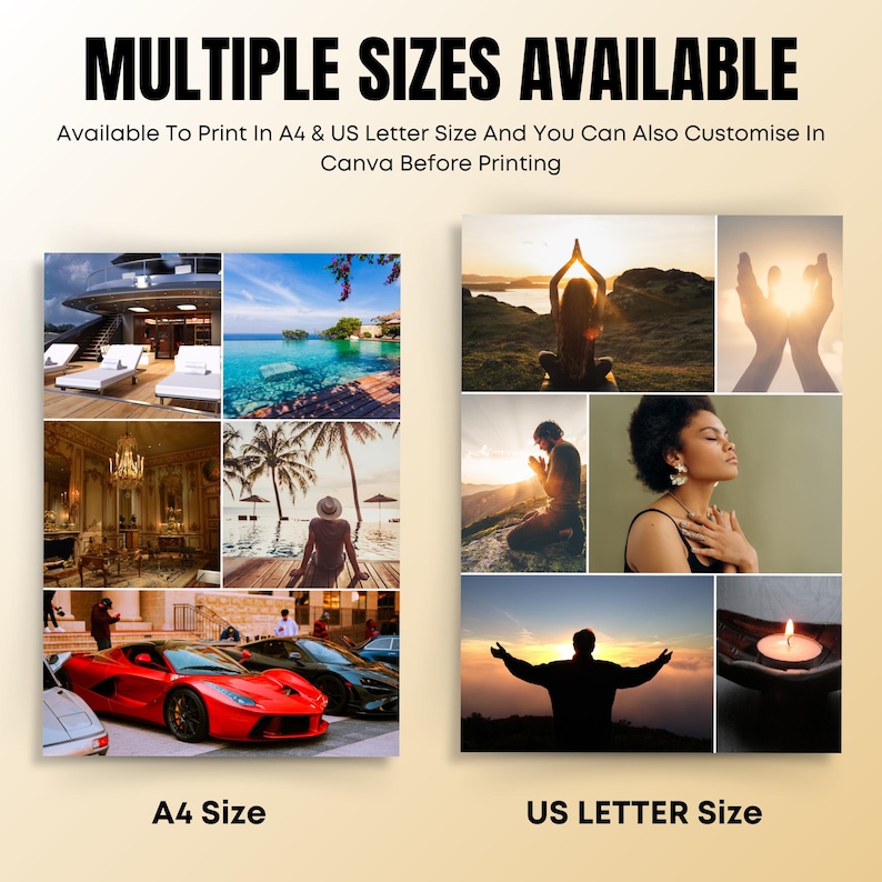 2025 Vision Board Kit Printable | Digital Vision Board With ...