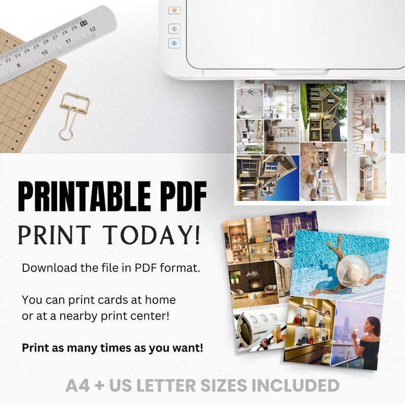 Ultimate Vision Board Kit Bundle 2024 | Vision Board Printable | Law of ...