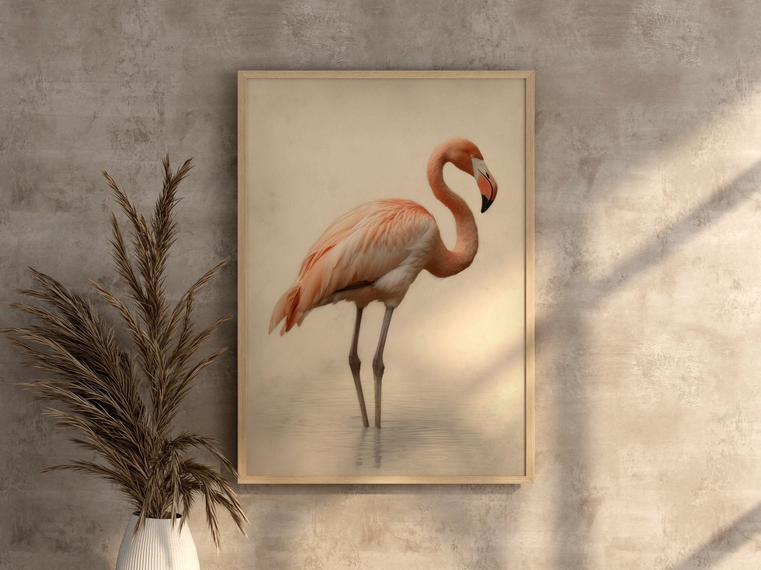 Flamingo Poster Etsy