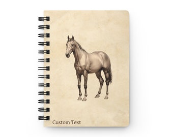 Horse Gift Custom Small Notebook Bounded Journal Horse Lovers Gifts Unique Journal Gift A5 Lined Journal Custom Personal Horse Gift