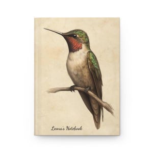 Hummingbird Journal Bird Gift Custom Notebook Gifts Bird Hummingbird