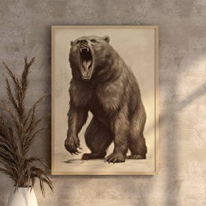 Bear Digital Art For Bear Lovers Digital Black Art Bear Print American Black Bear Wildlife National Park Prints