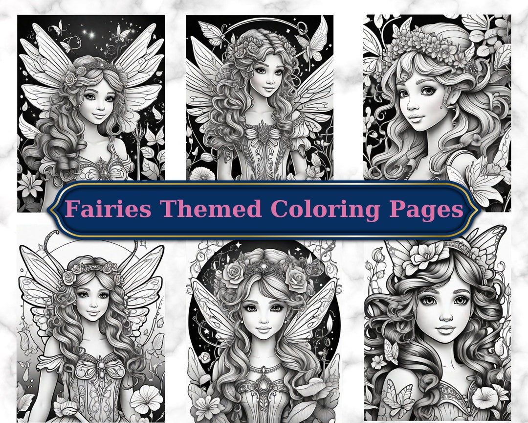 Enchanting Fairy Coloring Pages Printable Magic for Creative Fun and