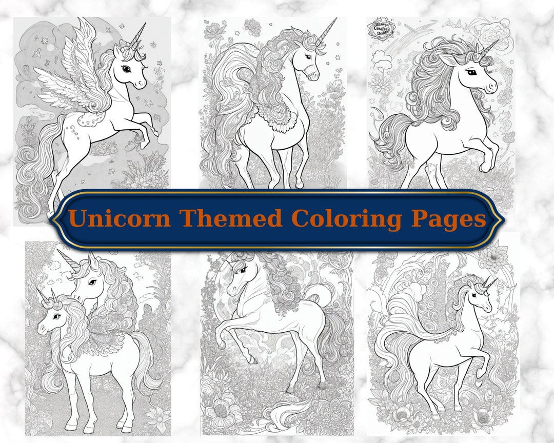 Magical Unicorn Coloring Pages - Printable Unicorn Art for Kids and ...