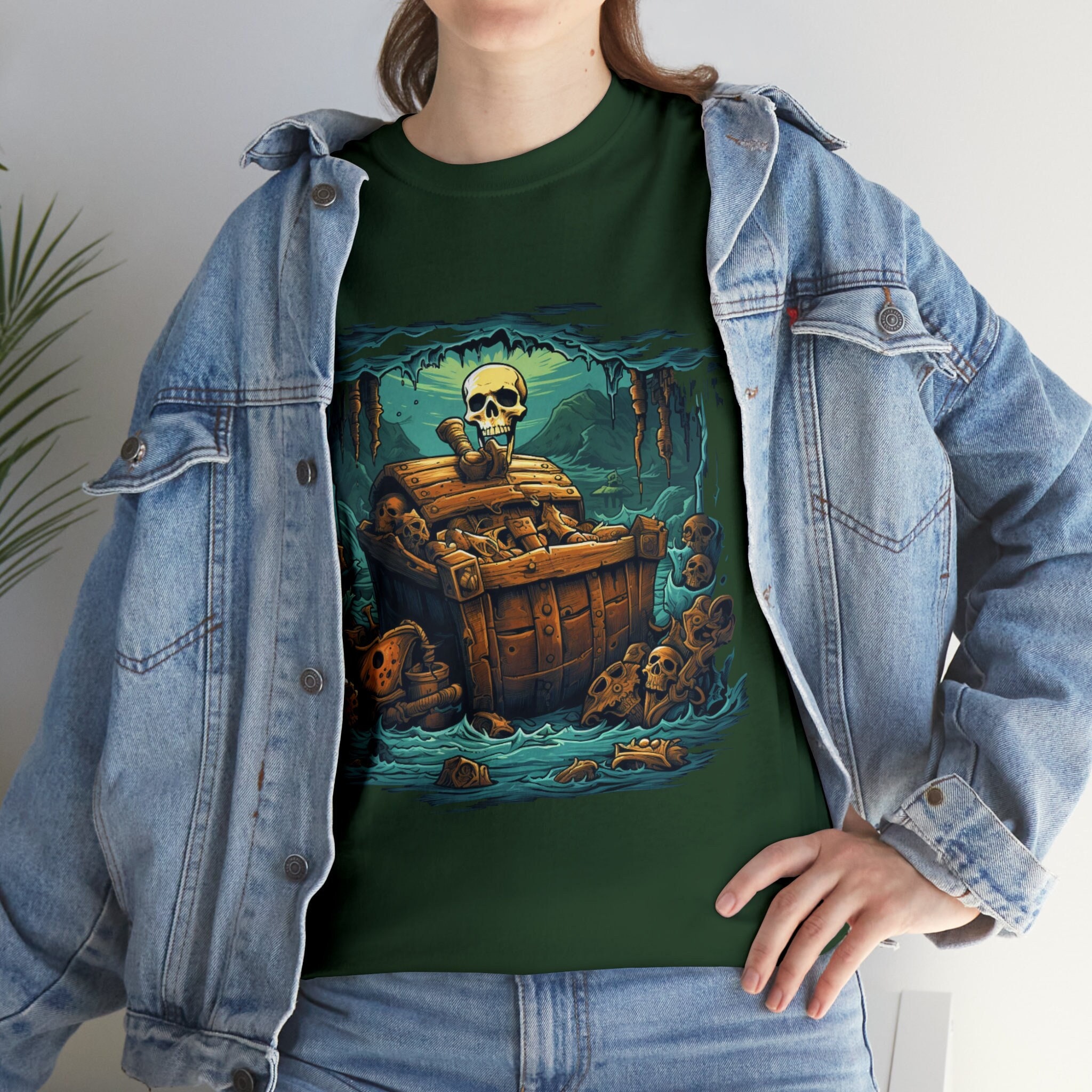 Unisex The Brick Chest Pirate Figure Treasure T-Shirt