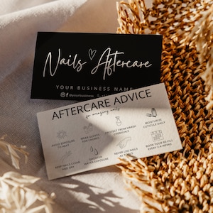 Nägel Nachsorge Card Template Acrylnägel Nachsorge Gel Nägel Aftercane Lash Polish Nachsorge Gel Polish Nachkate Nägel Pflegetipps Karte