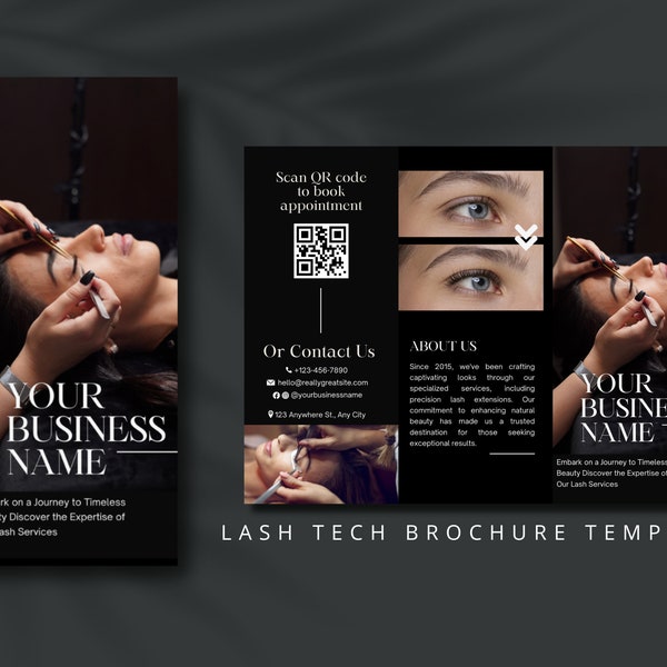 Lashes Brochure Template Lash Brochure Trifold Brochure Beauty Salon Brochure Price Liste Lash Extension Bruchure Lash Tech Brochure
