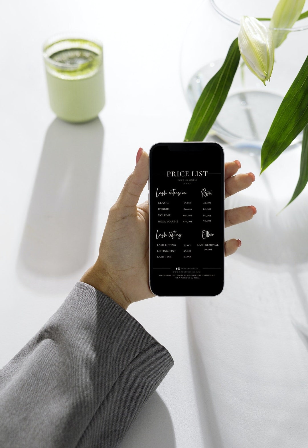 Digital Price List Template Digital Price List Electronic Price List