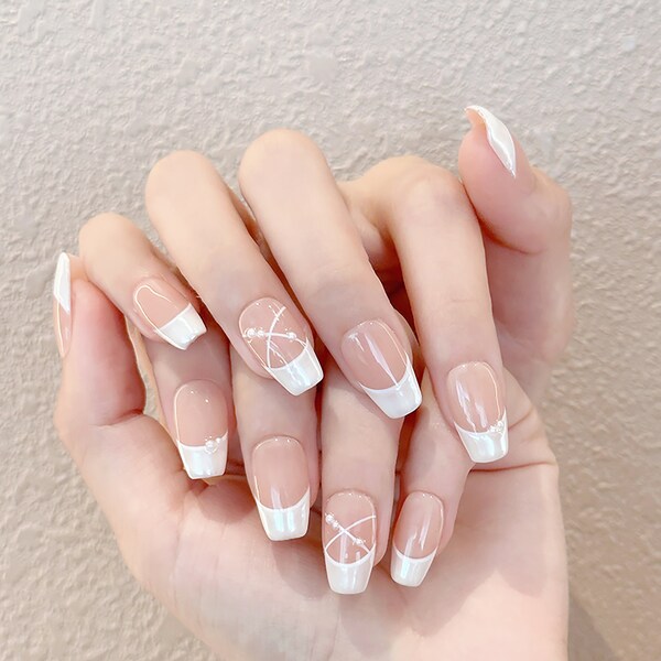 Vanilla Girl Nails - Etsy