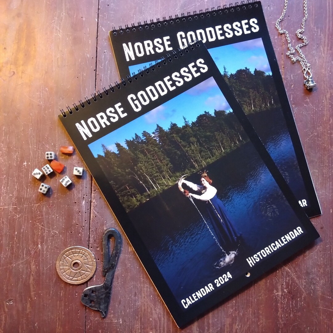 TWO Norse Goddess Calendars 2024 Goddesses Skade Idun Etsy