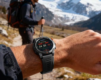 Smartwatch with Built-in Flashlight, Waterproof Fitness Tracker with Heart Rate Monitor