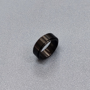 Spinner Ring Black Steel Ring