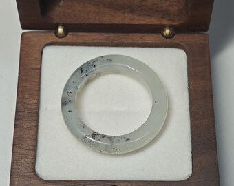 11 US Natural Jade Ring Serpentine Gemstone Ring Grade A