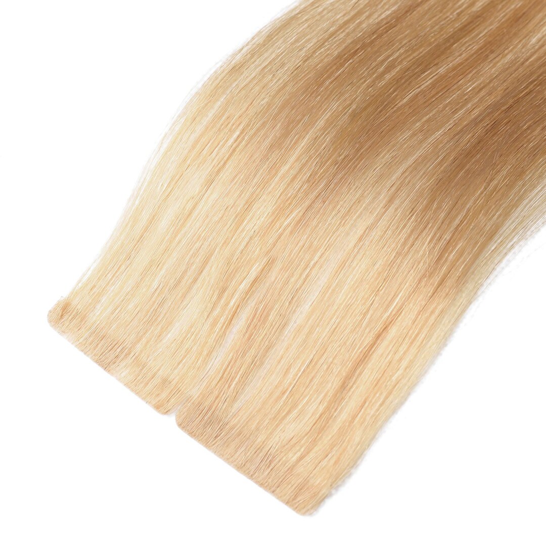 Invisible Tape Hair Extensions 27 Bronzed Blonde Invisi Tape Skin Weft