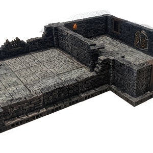 Prepainted Dungeon Set Magnetized Tiles, 28mm, Dungeons and Dragons, tabletop games, Pathfinder, Age of Sigmar, D&D image 1