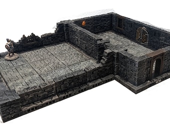 Prepainted Dungeon Set Magnetized Tiles, 28mm, Dungeons and Dragons, tabletop games, Pathfinder, Age of Sigmar, D&D