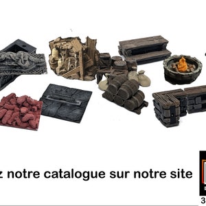 Prepainted Dungeon Set Magnetized Tiles, 28mm, Dungeons and Dragons, tabletop games, Pathfinder, Age of Sigmar, D&D image 3