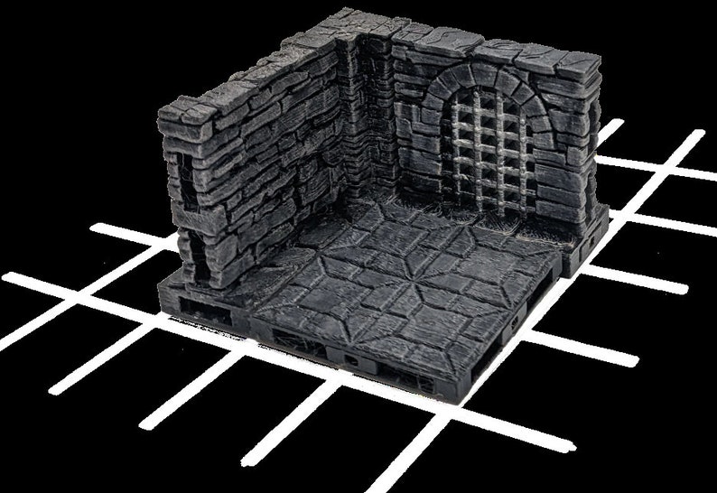 Prepainted Dungeon Set Magnetized Tiles, 28mm, Dungeons and Dragons, tabletop games, Pathfinder, Age of Sigmar, D&D image 4