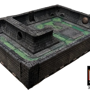 Sewers Set Magnetized Prepainted Tiles Starter for Dungeons and Dragons, Gaming Table, Pathfinder, Age of Sigmar, D&D image 1